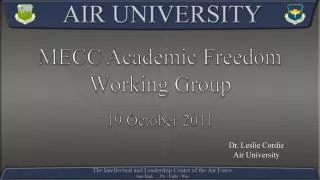 MECC Academic Freedom Working Group