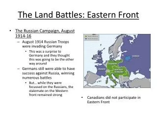 The Land Battles: Eastern Front