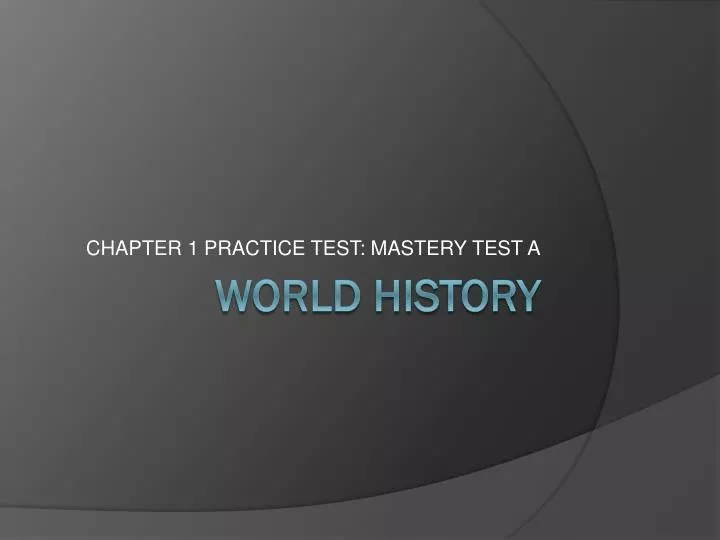 chapter 1 practice test mastery test a