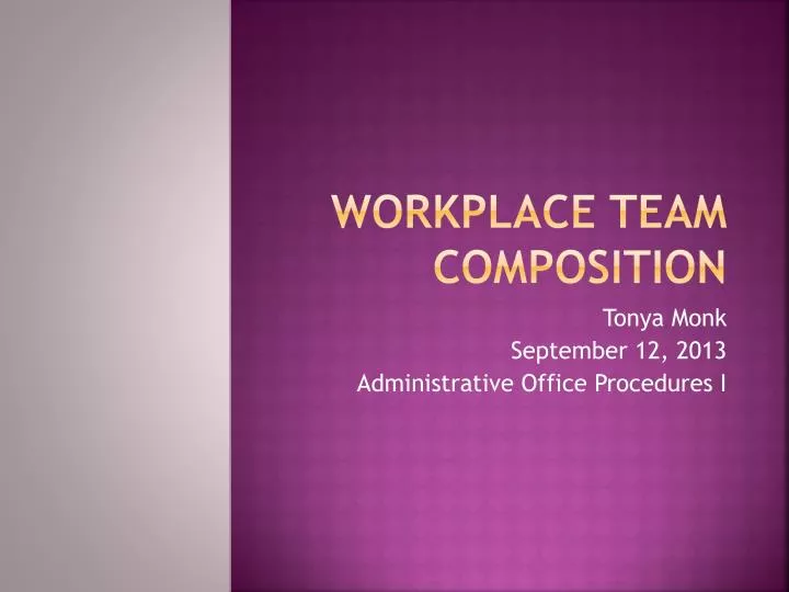 workplace team composition