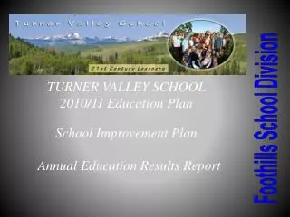 TURNER VALLEY SCHOOL 2010/11 Education Plan School Improvement Plan