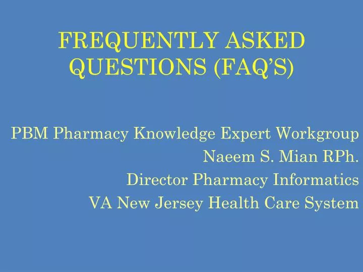 frequently asked questions faq s