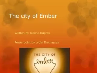 The city of Ember