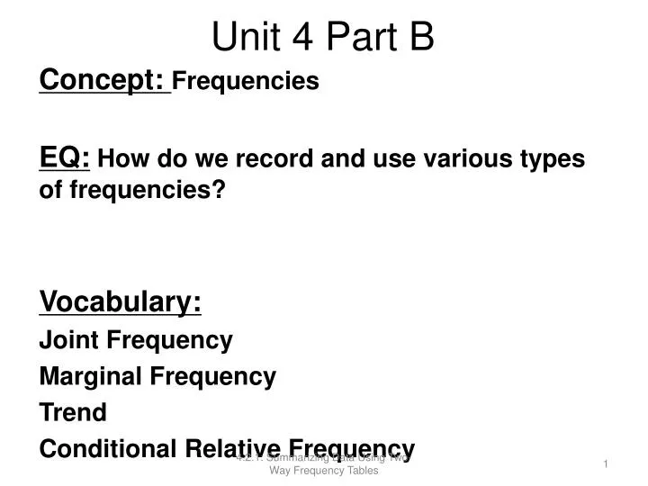 unit 4 part b