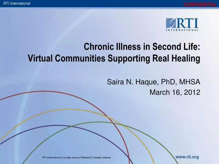 chronic illness in second life virtual communities supporting real healing