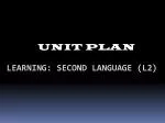 Learning: Second Language (L2) - slide 1