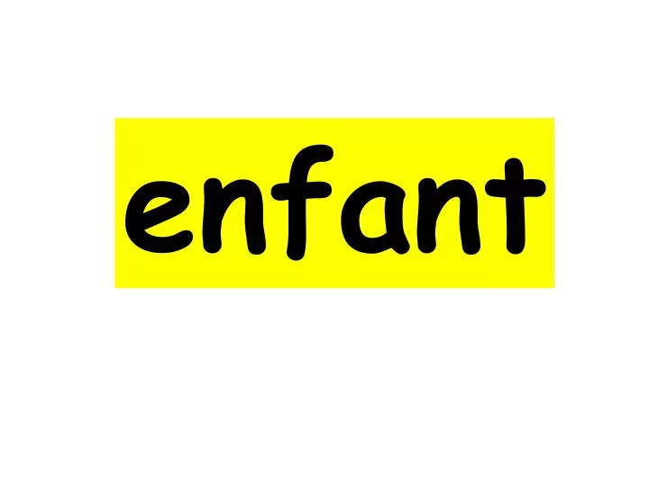 enfant