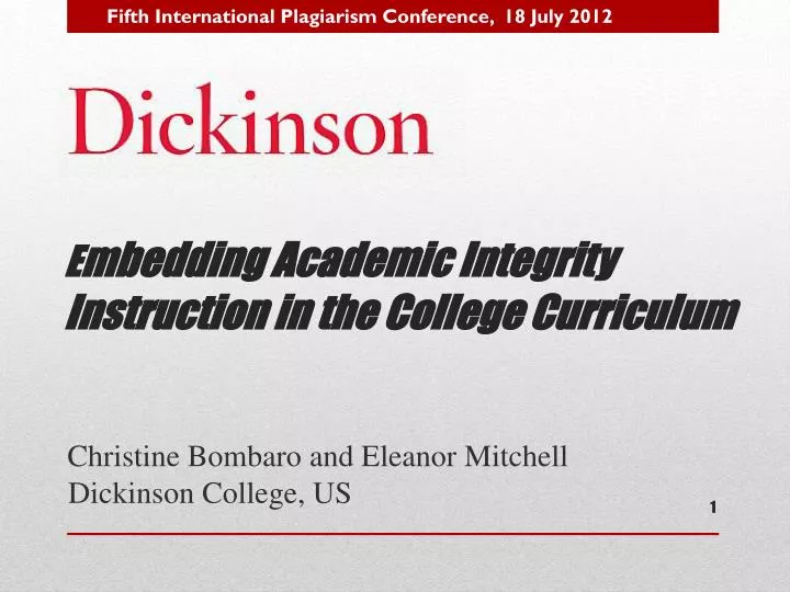 christine bombaro and eleanor mitchell dickinson college us