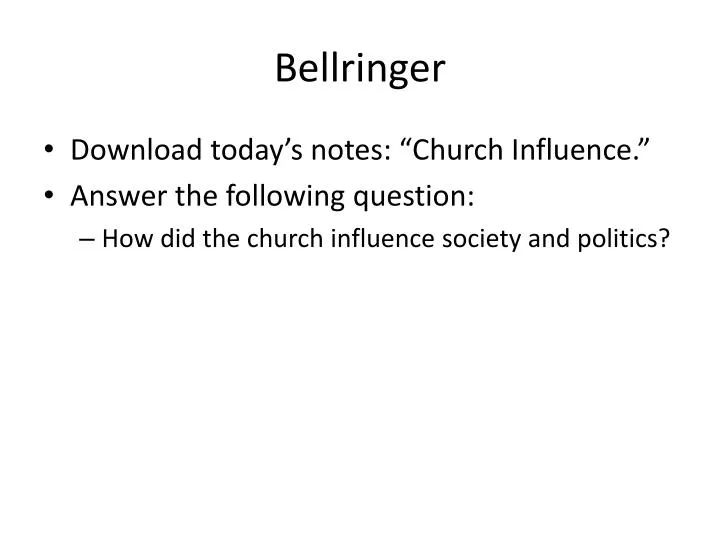 bellringer