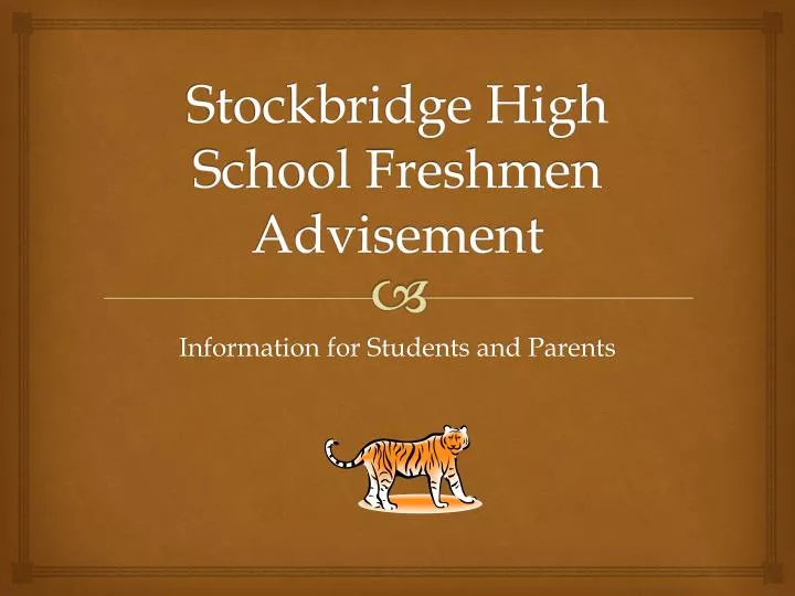 stockbridge high school freshmen advisement