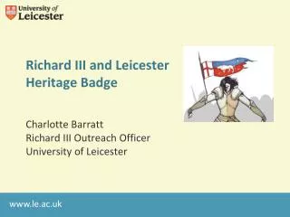 Richard III and Leicester Heritage Badge