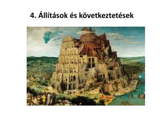 4. Állítások és következtetések