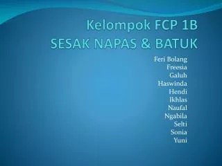 kelompok fcp 1b sesak napas batuk