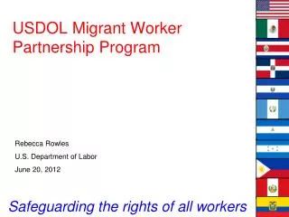 USDOL Migrant Worker Partnership Program