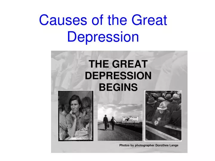 causes of the great depression