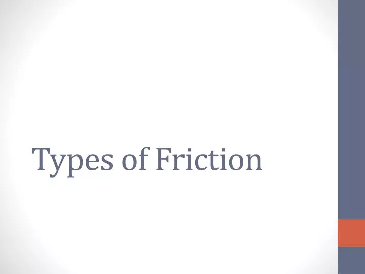 types of friction