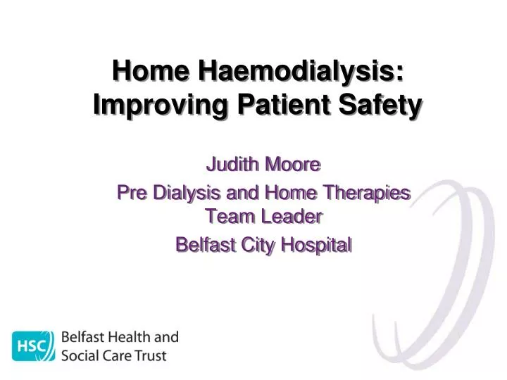 home haemodialysis improving patient safety