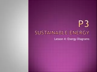 P3 Sustainable Energy