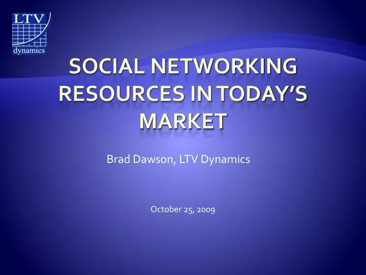 social networking resources in today s market