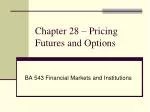 Chapter 28 – Pricing Futures and Options