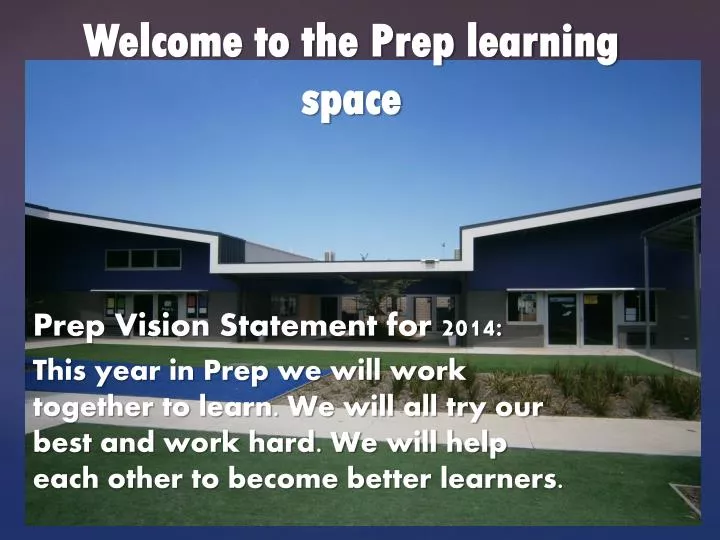 welcome to the prep learning space