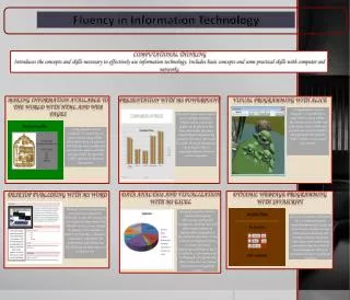 Fluency in Information Technology