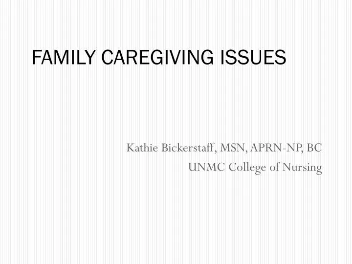 family caregiving issues
