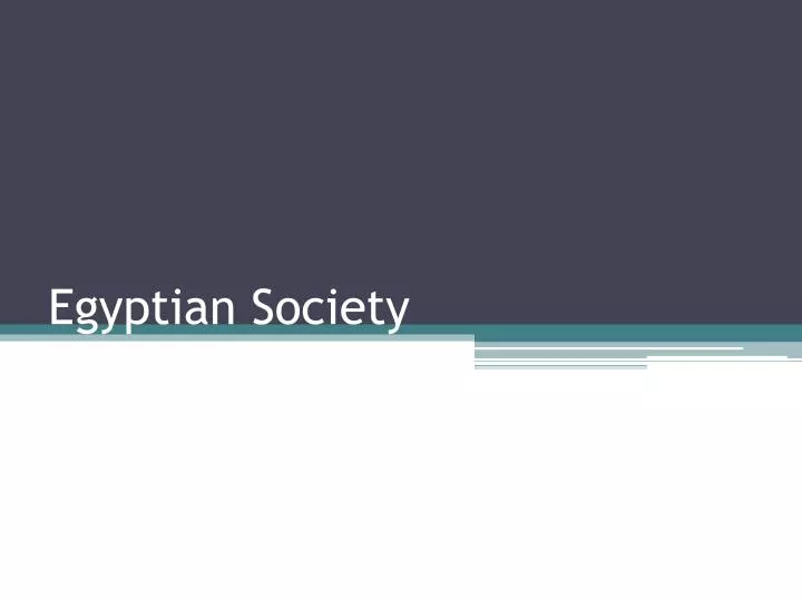 egyptian society