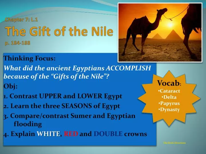 chapter 7 l 1 the gift of the nile p 184 188