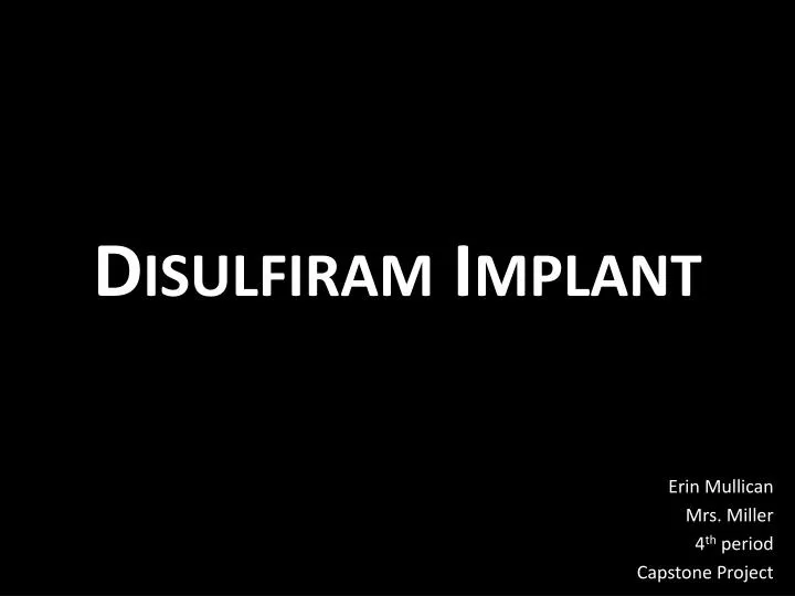 disulfiram implant