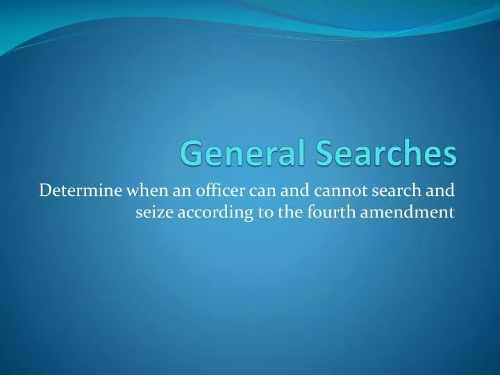 general searches