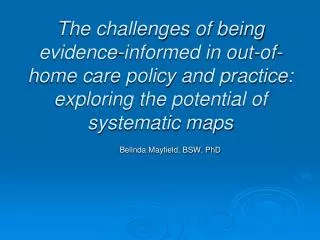 Belinda Mayfield, BSW, PhD