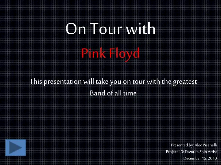 on tour with pink floyd
