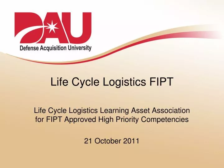 life cycle logistics fipt