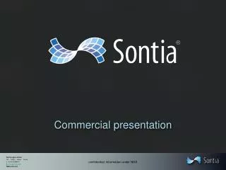Commercial presentation