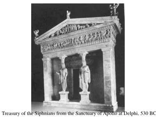 Treasury of the Siphnians from the Sanctuary of Apollo at Delphi, 530 BC