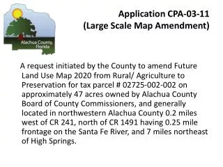 Application CPA-03-11 (Large Scale Map Amendment)