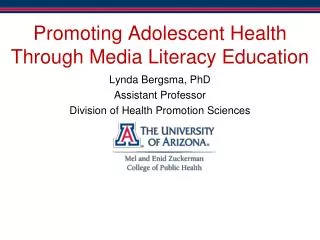 Promoting Adolescent Health Through Media Literacy Education