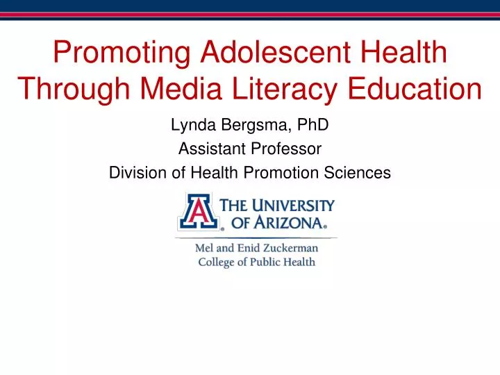 promoting adolescent health through media literacy education