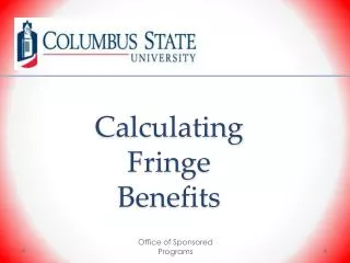 Calculating Fringe Benefits