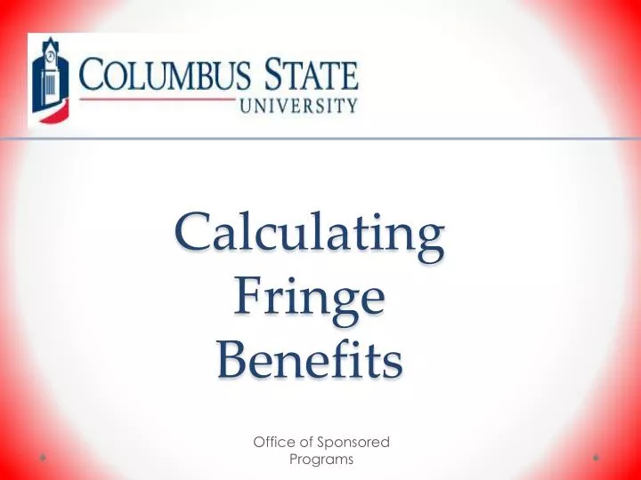 calculating fringe benefits