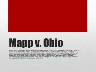 Mapp v. Ohio