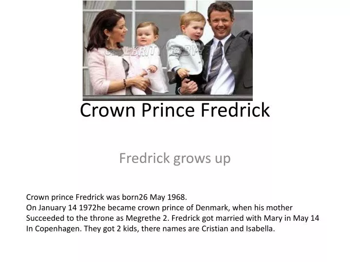 crown prince fredrick