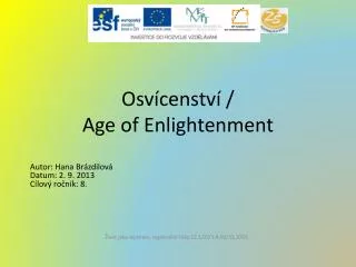 osv censtv age of enlightenment