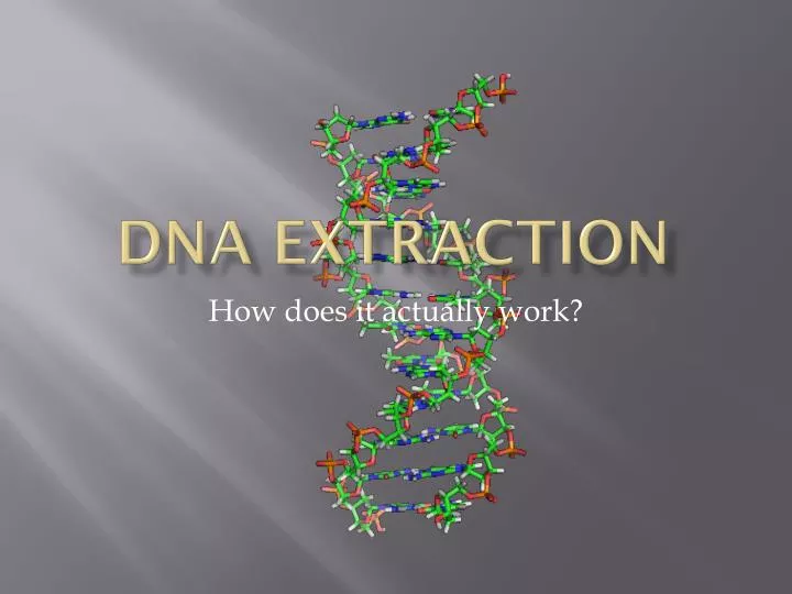 dna extraction