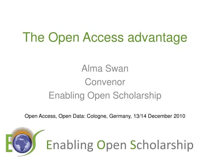 the open access advantage