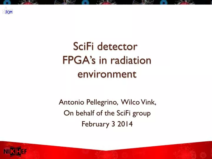 scifi detector fpga s in radiation environment