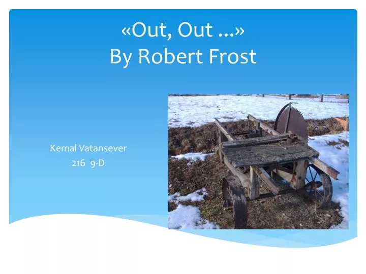 out out by robert frost