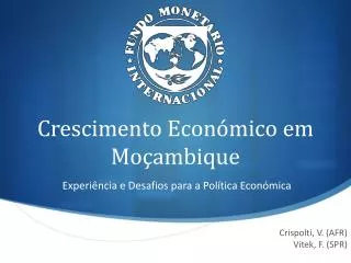 crescimento econ mico em mo ambique