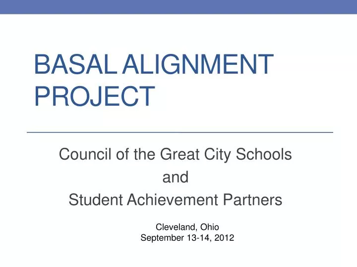 basal alignment project